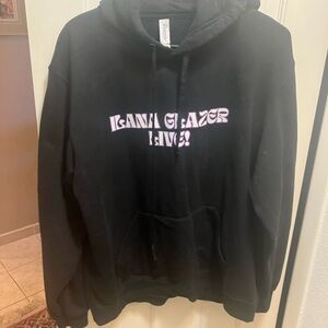 Black Hoodie with Graphic Print Ilana Glazer